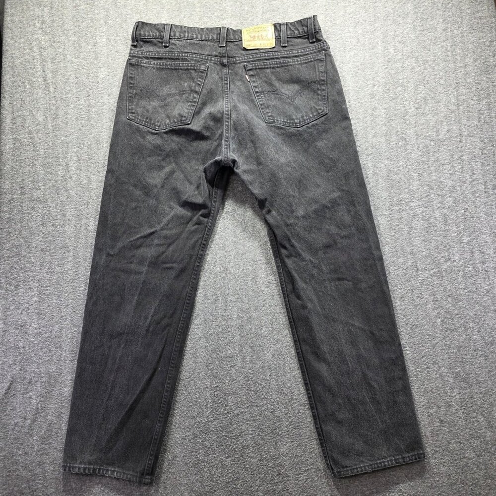 Vintage Levis 505 Jeans Mens 40x30 Black Regular Fit Straight Leg USA 90s
